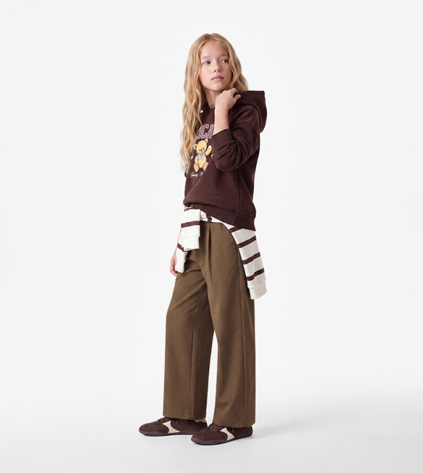 Koton Hoodies - Brown Hoodies