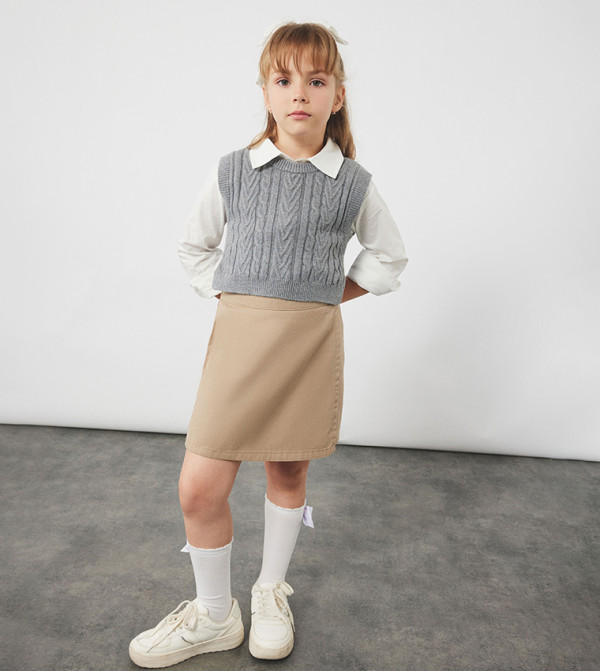 Koton  Skirts & Dividers - Beige Skirts & Dividers
