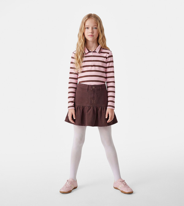 Koton  Skirts & Dividers - Brown Skirts & Dividers