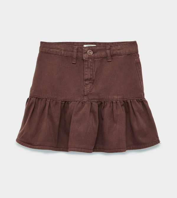 Koton  Skirts & Dividers - Brown Skirts & Dividers