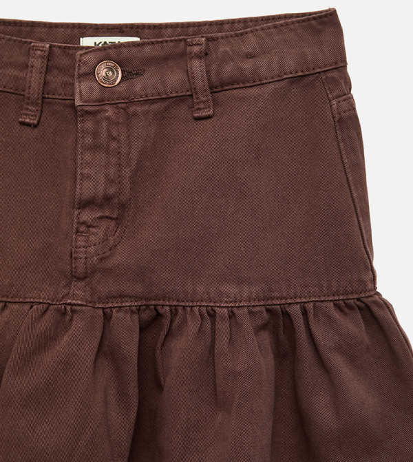 Koton  Skirts & Dividers - Brown Skirts & Dividers