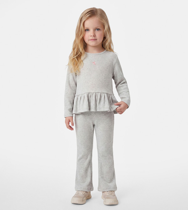 Koton Tops & Pants - Grey Tops & Pants