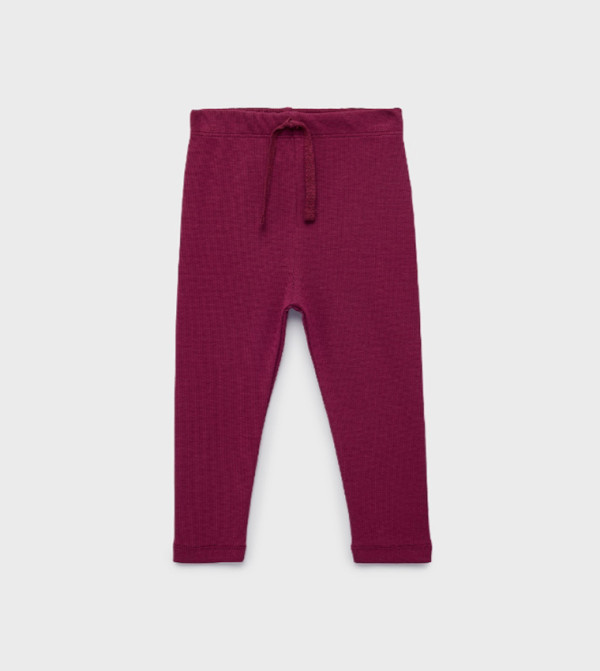كوتون  ليقينز - بورغندي Formal Pants