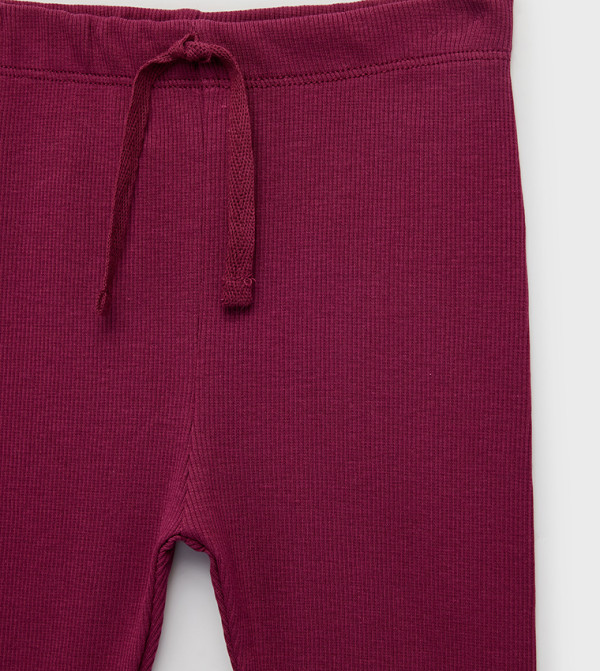 كوتون  ليقينز - بورغندي Formal Pants