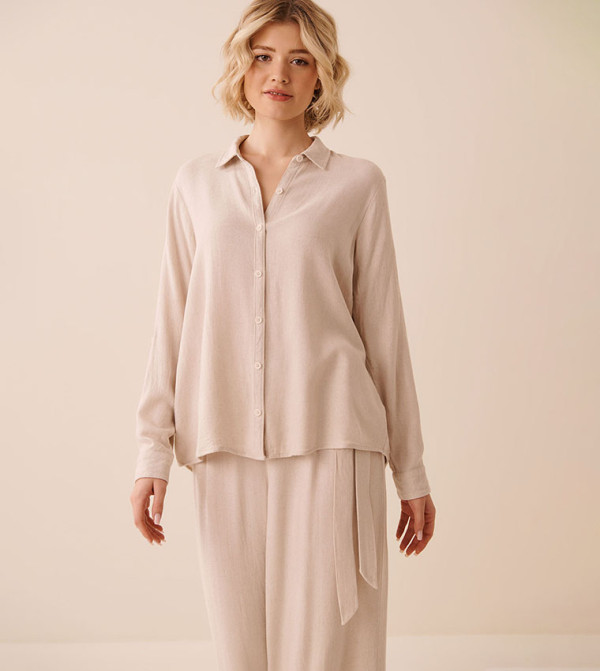 La Vie en Rose  Clothing - Beige Shirts