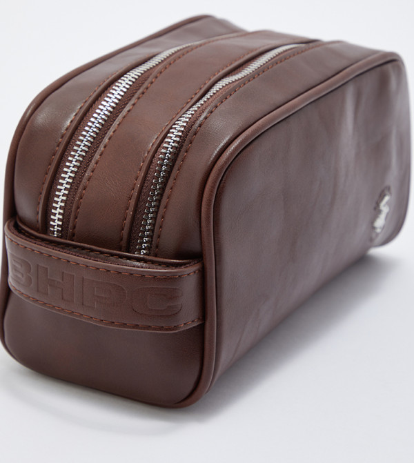 Beverly Hills Polo Club - Brown Toiletry bag