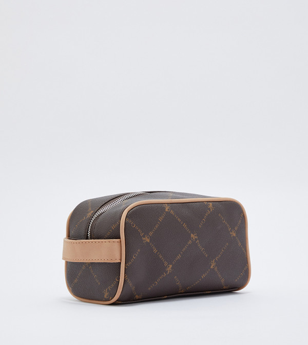 Beverly Hills Polo Club  - Brown Toiletry bag