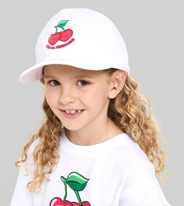 CHIARA FERRAGNI KIDS  Caps & Mittens - White Caps & Mittens