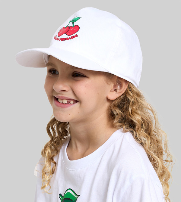 CHIARA FERRAGNI KIDS  Caps & Mittens - White Caps & Mittens