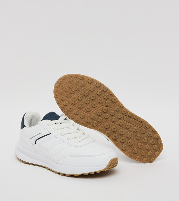 تومي هيلفيغر sneaker-squad - أبيض أحذية برقبة منخفضة