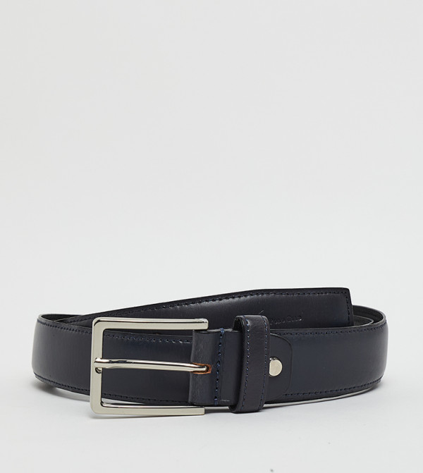 Beverly Hills Polo Club  Belts - NAVY BLUE Leather Belts