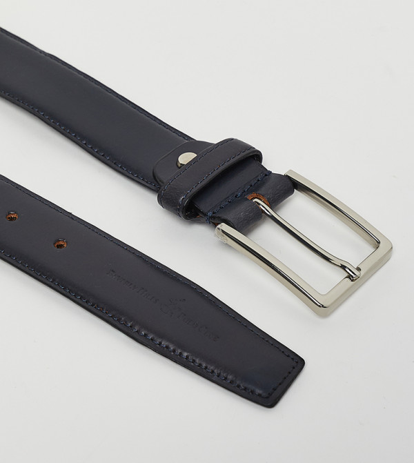 Beverly Hills Polo Club  Belts - NAVY BLUE Leather Belts