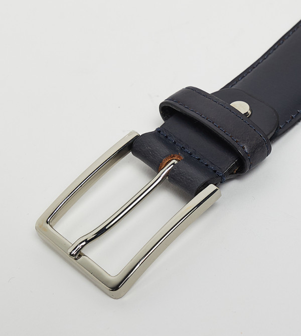 Beverly Hills Polo Club  Belts - NAVY BLUE Leather Belts