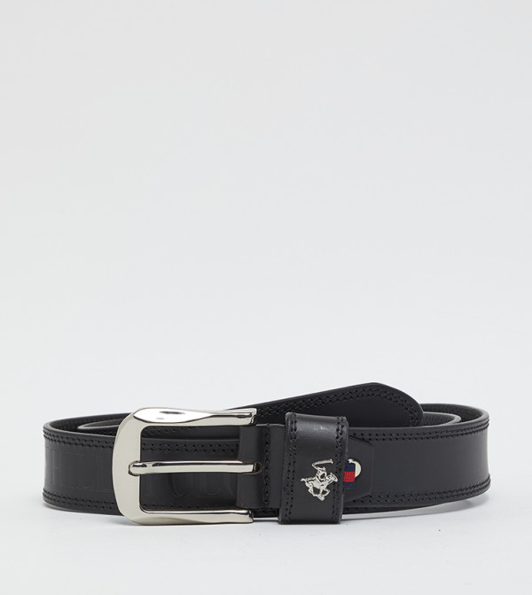 Beverly Hills Polo Club  Belts - BLACK Leather Belts