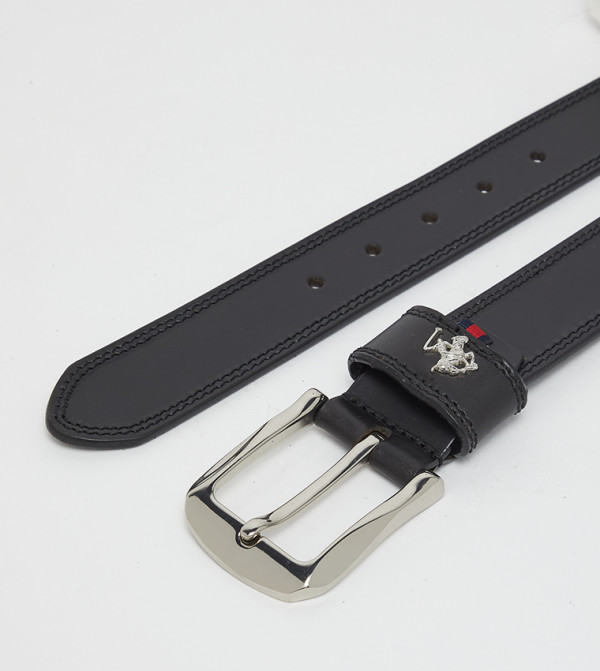Beverly Hills Polo Club  Belts - BLACK Leather Belts