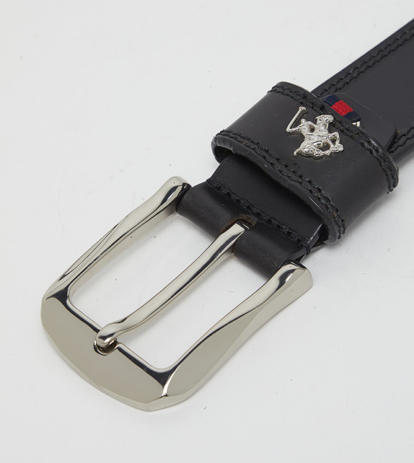 Beverly Hills Polo Club  Belts - BLACK Leather Belts