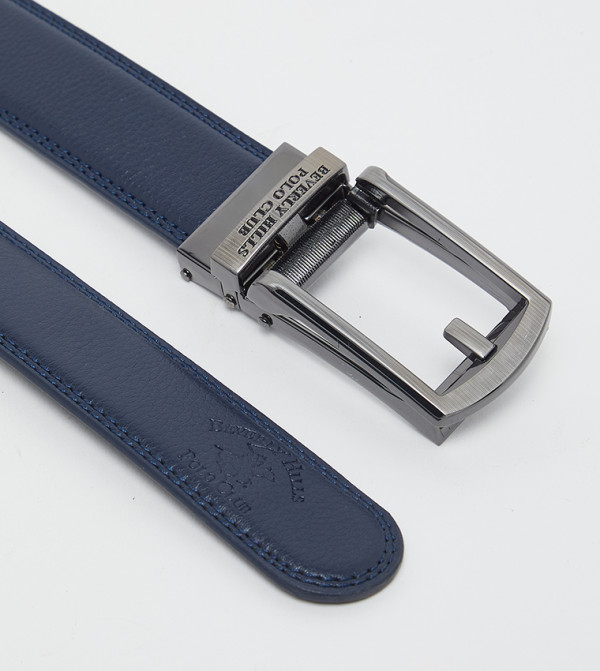 بيفرلي هيلز بولو كلوب  أحزمة جلدية - كحلي مزرق  Leather Belts