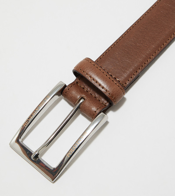 Beverly Hills Polo Club Belts - Brown Leather Belts