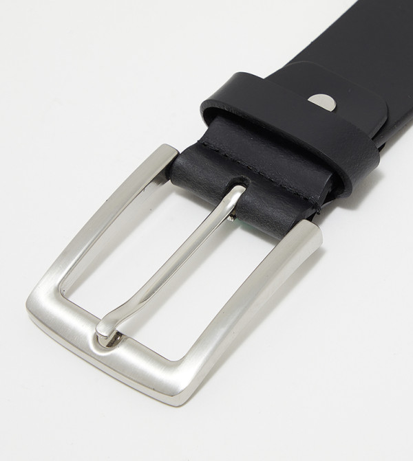 Beverly Hills Polo Club  Belts - Black Leather Belts