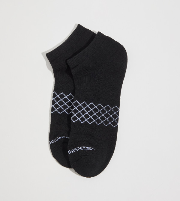 Skechers  Socks - Black Ankle Length Socks