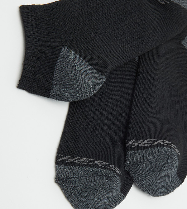 Skechers  No Show Socks - Black No Show Socks