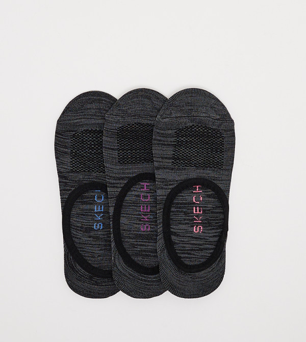 Skechers  No Show Socks - Black No Show Socks