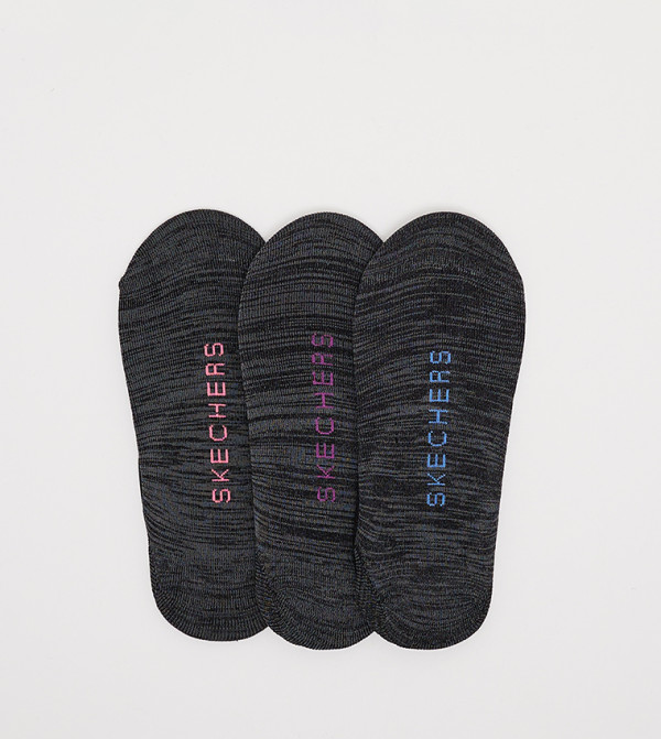 Skechers  No Show Socks - Black No Show Socks