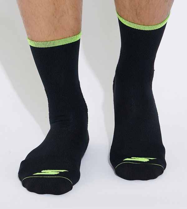 سكيتشرز  جوارب لنصف الساق  - أسود Casual Socks