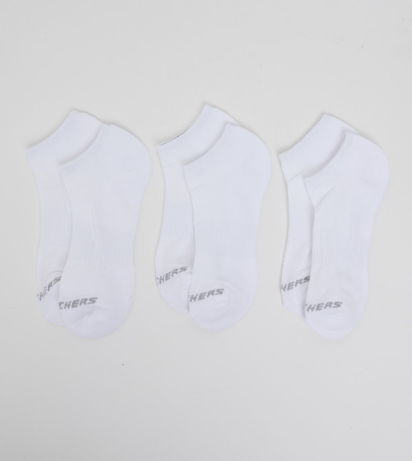 سكيتشرز  جوارب للكاحل  - أبيض Ankle Length Socks