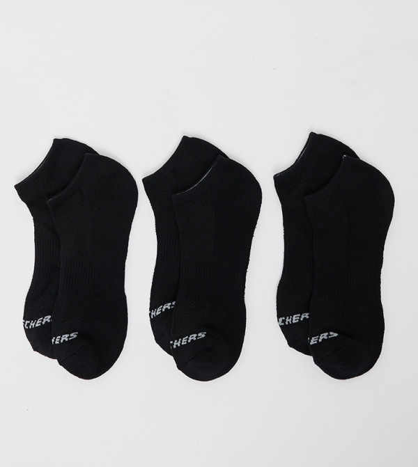 سكيتشرز  جوارب للكاحل  - أسود Ankle Length Socks