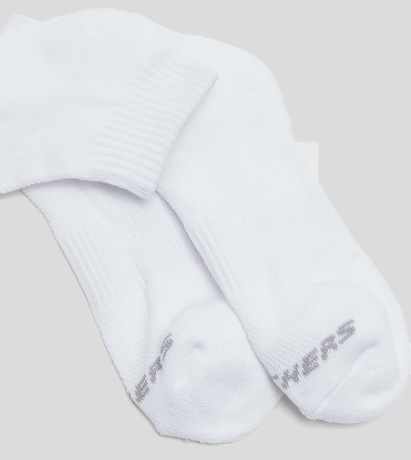 Skechers No Show Socks - White No Show Socks