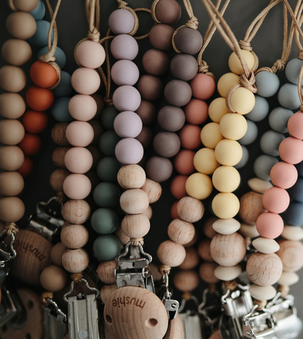 R&B Kids R&B Kids - Grey Teethers & Pacifiers