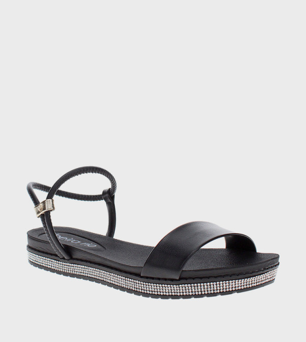 Beira Rio Beira Rio - Black Flat Sandals