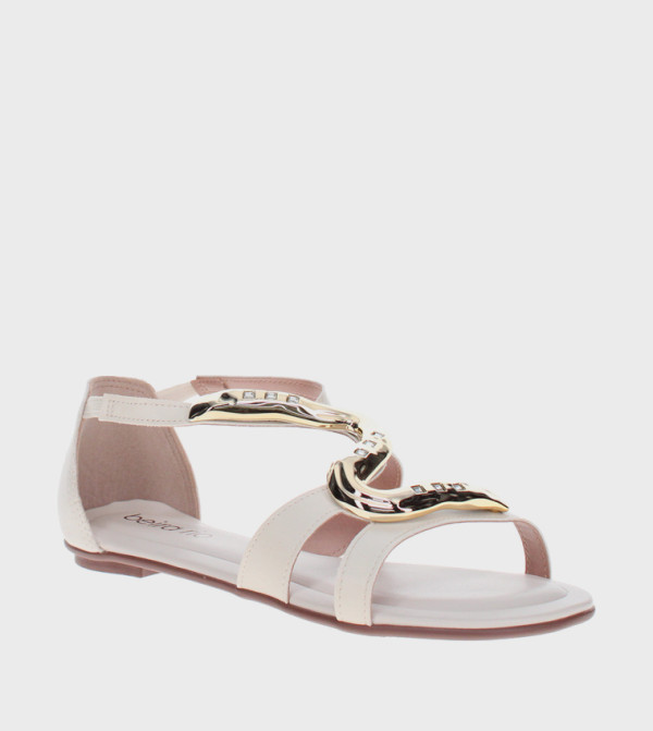 بيرا ريو بيرا ريو - أوف وايت Flat Sandals