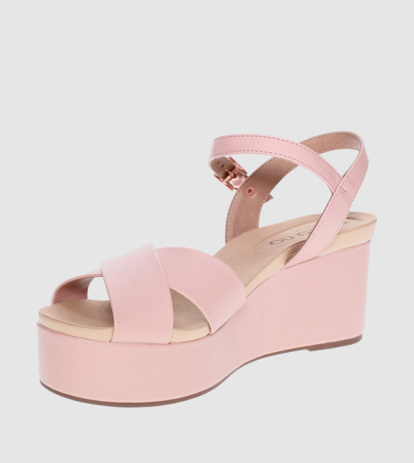 Beira Rio Beira Rio - Pink Wedge Sandals