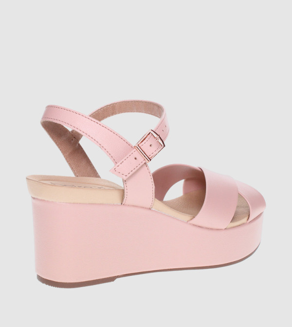 Beira Rio Beira Rio - Pink Wedge Sandals