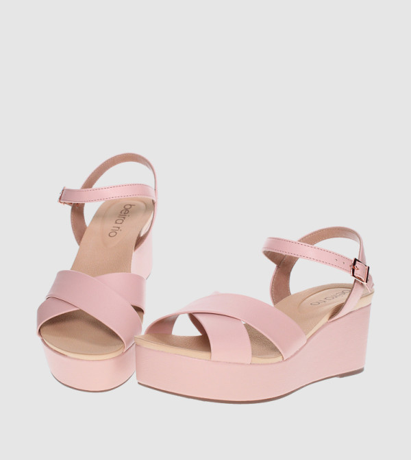 Beira Rio Beira Rio - Pink Wedge Sandals