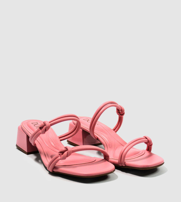 Dots Dots - Pink Block Heels