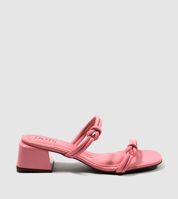 Dots Dots - Pink Block Heels