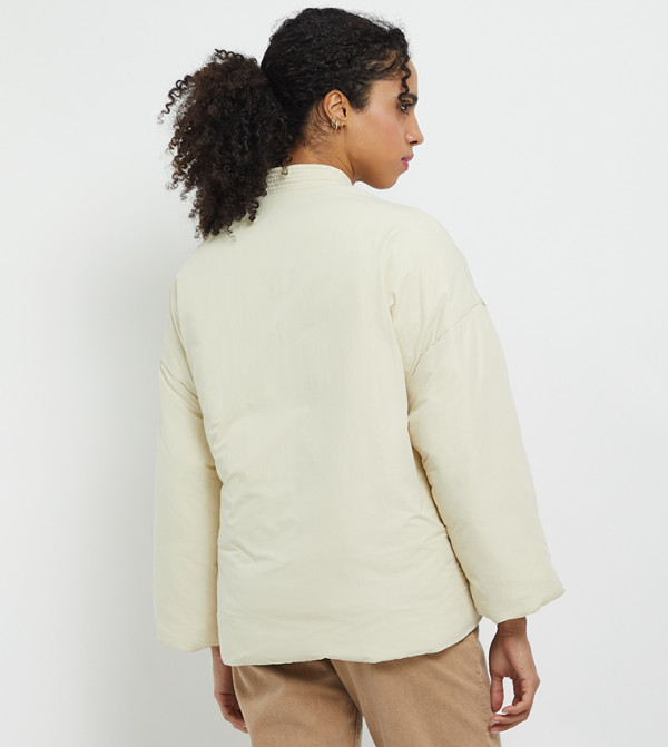 Mango  - Beige Puffer & Quilted Jackets