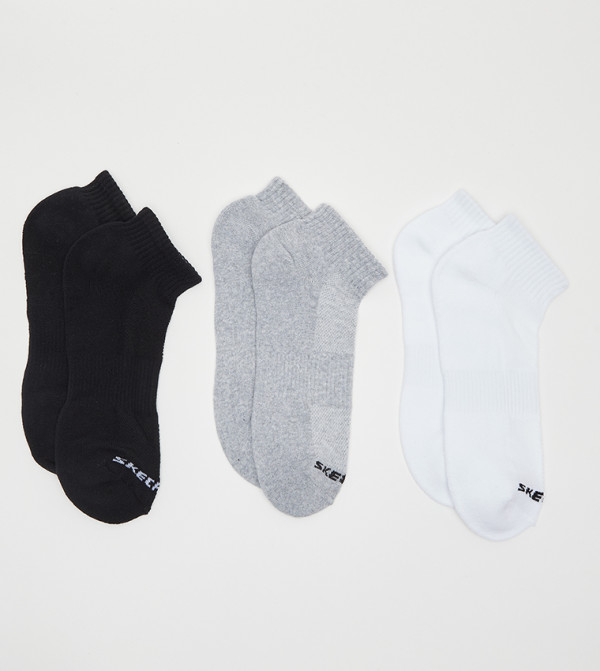 سكيتشرز  جوارب   - متعدد Ankle Length Socks