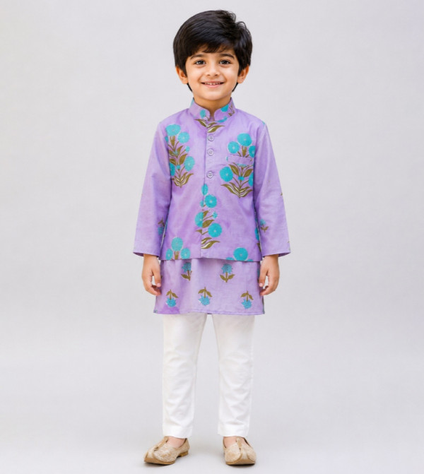Babyqlo  Occasionwear - Purple Ethnic wear