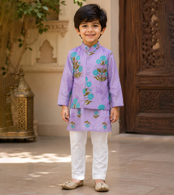 Babyqlo  Occasionwear - Purple Ethnic wear