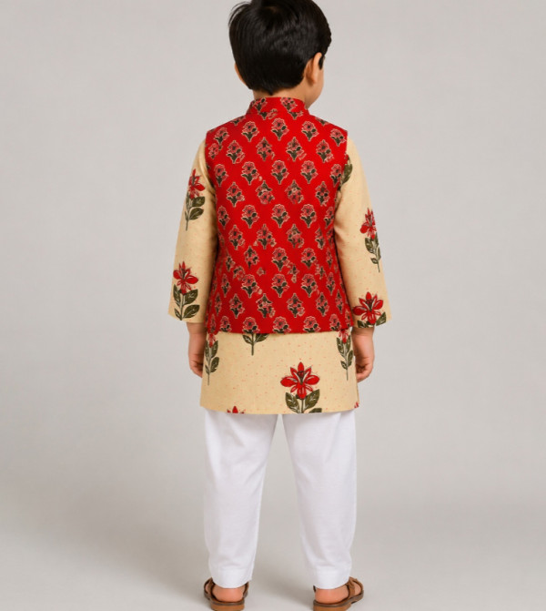 Babyqlo  Occasionwear - Beige Ethnic wear