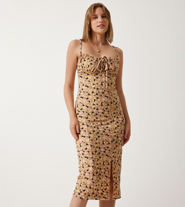 Happiness İstanbul  - Beige Casual Dresses