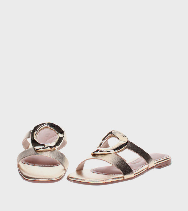 Beira Rio Beira Rio - Gold Flat Sandals