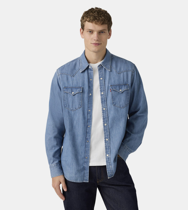 Levi's  Shirts - Blue Long Sleeves
