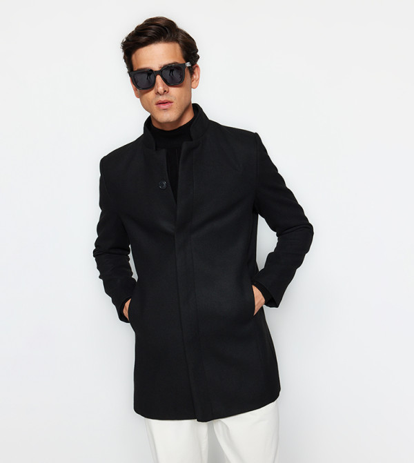 Trendyol - Outlet  Overcoats - Black Overcoats
