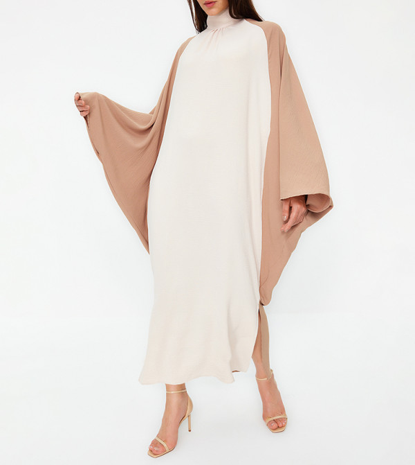 ترينديول - أوتليت  kaftan-dresses-w - بيج Midi Dresses