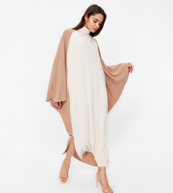 ترينديول - أوتليت  kaftan-dresses-w - بيج Midi Dresses